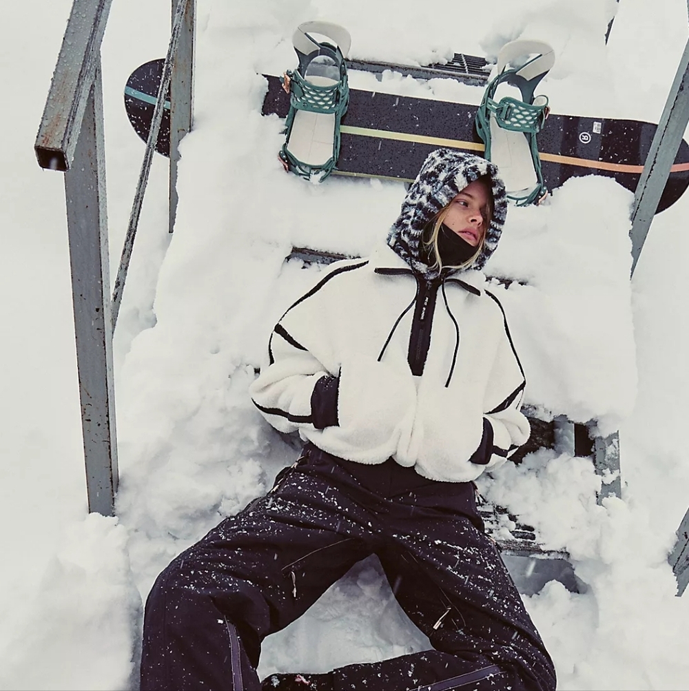 Free People Movement Mountain High Half Zip Sz Small